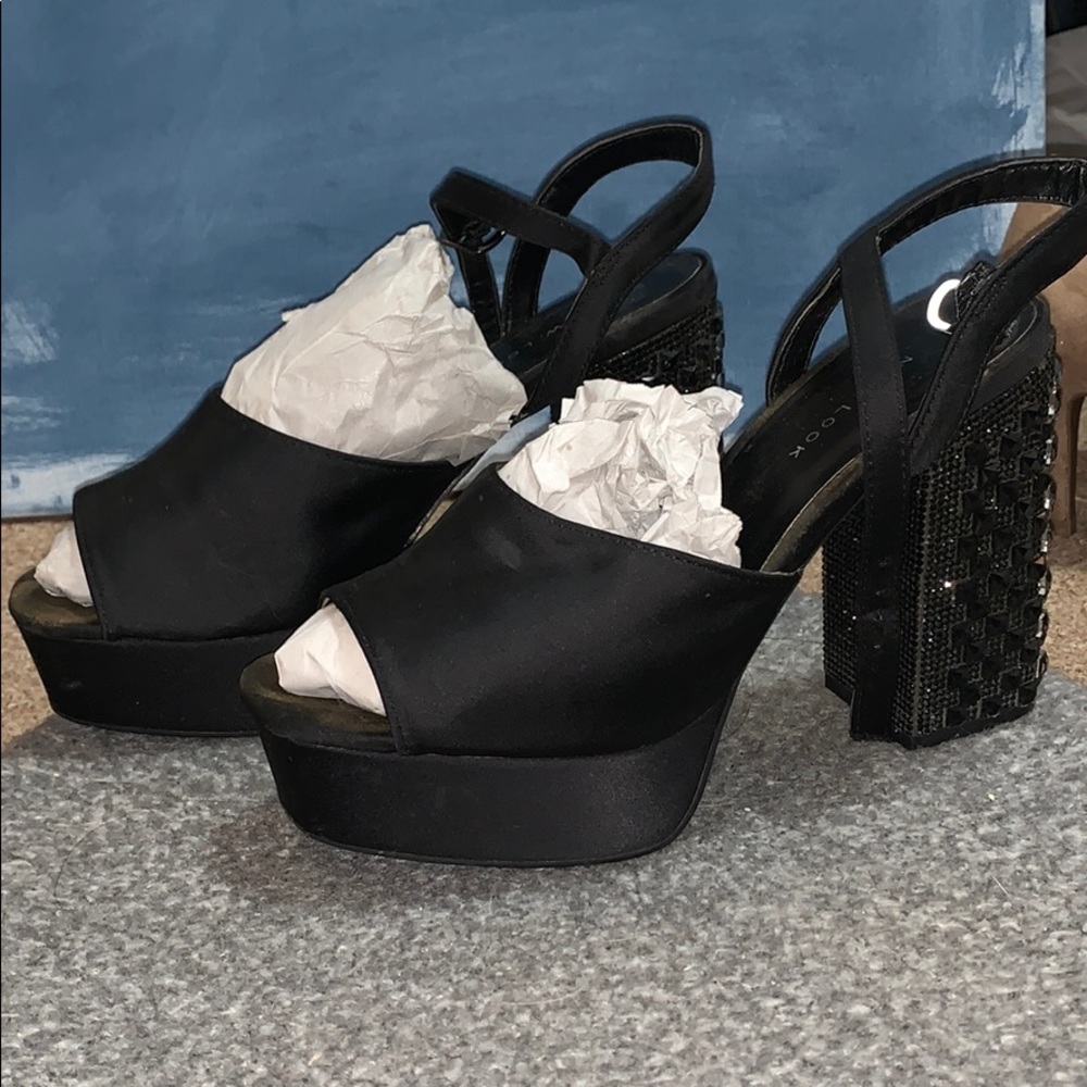 New look sparkling sandal heels UK4/37